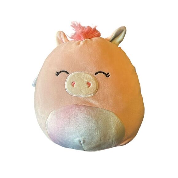 Squishmallows Multicolor Kellytoy Pandora The Pegasus with Wings Stuffed Animal - Picture 8 of 9